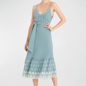 Anita Embroidered Midi Dress - NWT w/ Slight Imperfection
